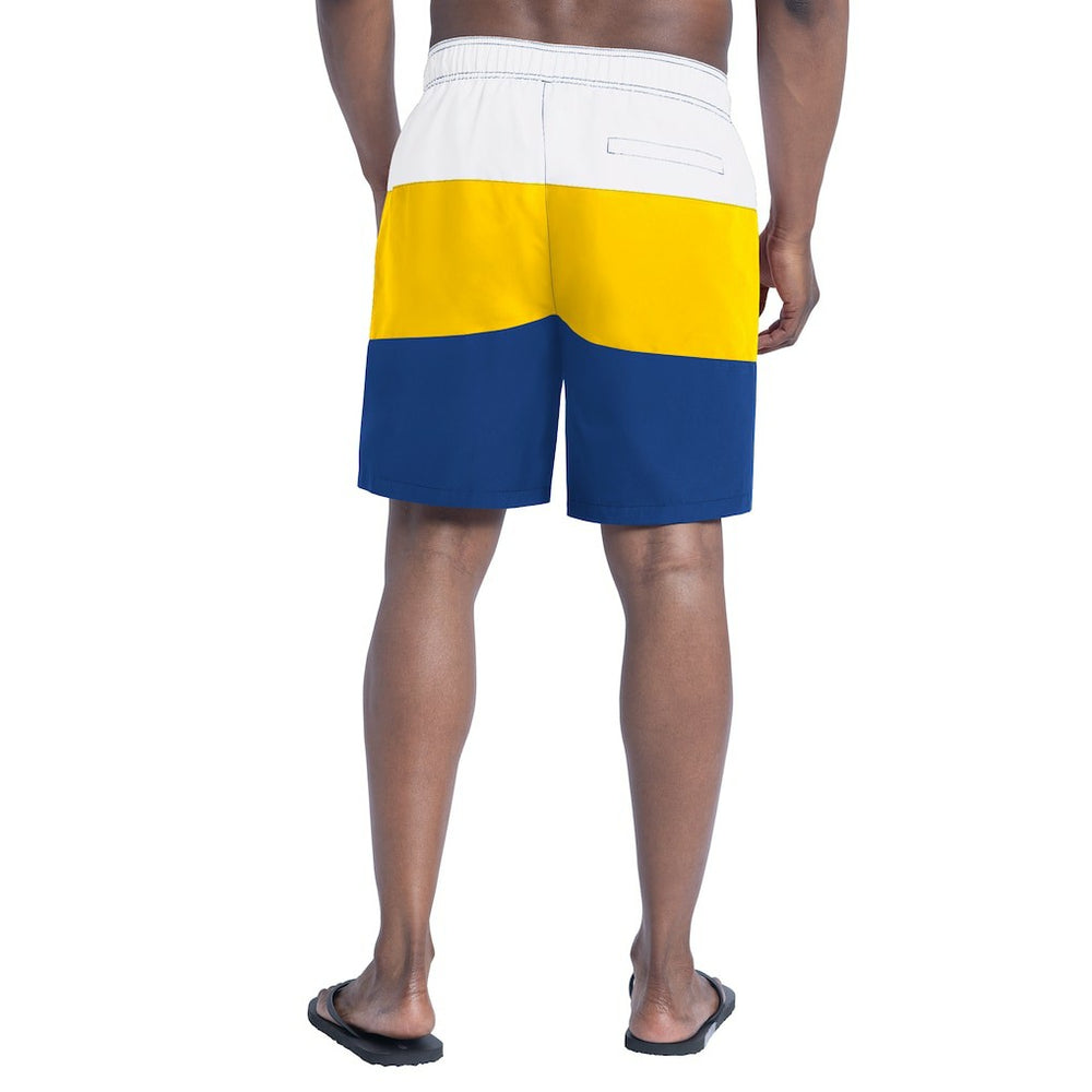 Los Angeles Rams G-III Sports by Carl Banks Sunrise Volley Swim Shorts - Royal/Gold - NFL