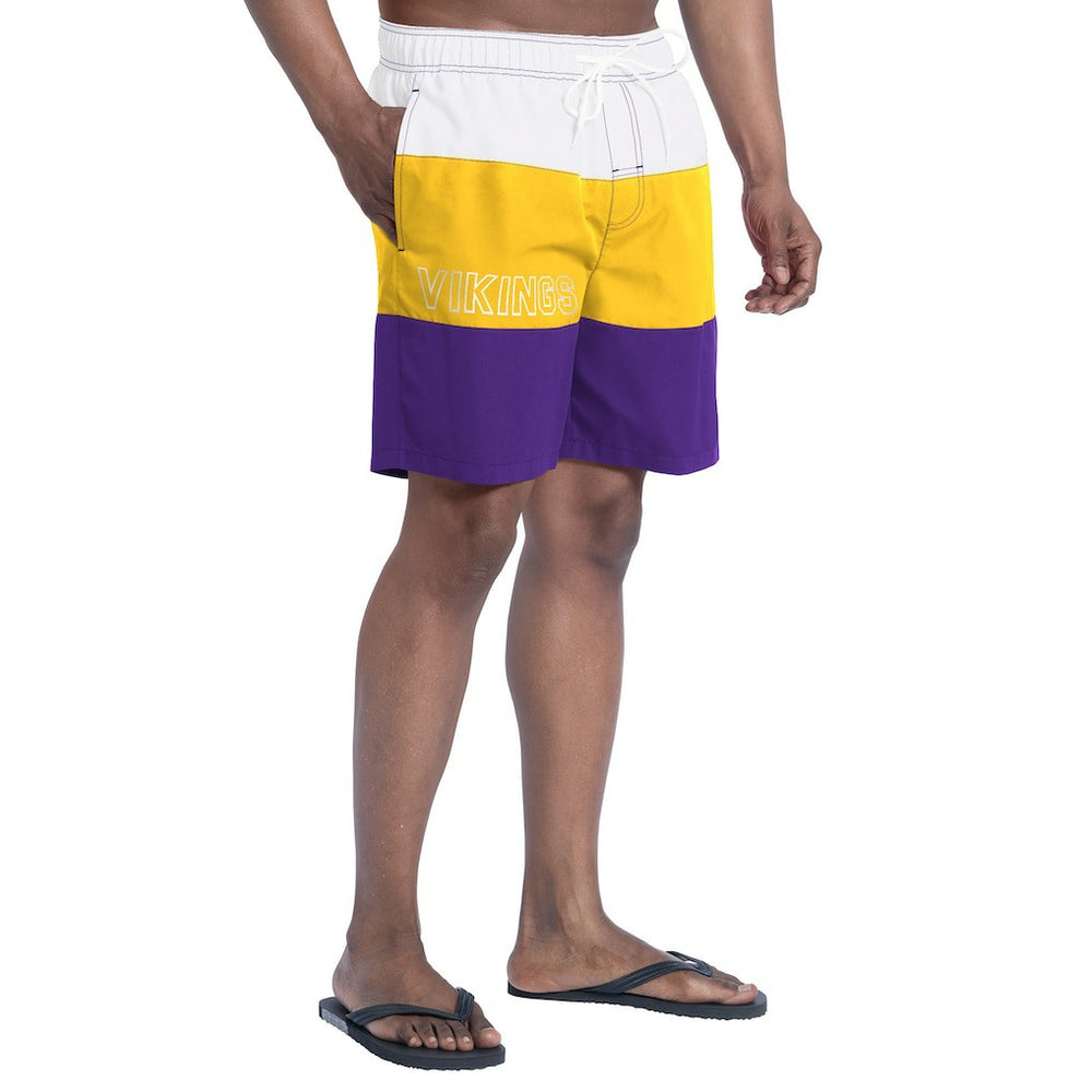 Minnesota Vikings G-III Sports by Carl Banks Sunrise Volley Swim Shorts - Purple/Gold - NFL
