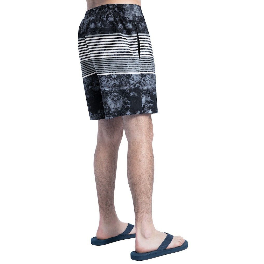 Baltimore Ravens G-III Sports by Carl Banks Horizon Volley Swim Shorts - Black/Gray - NFL