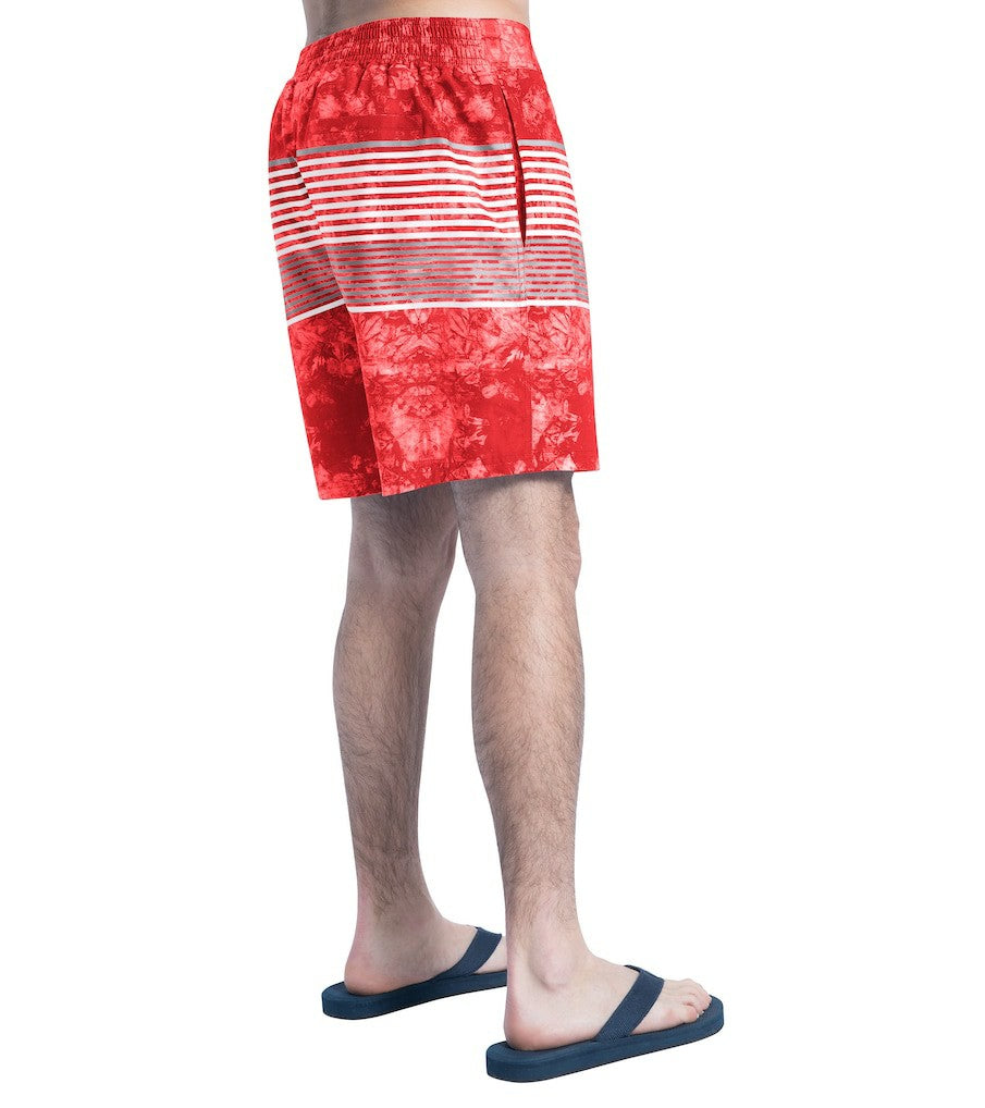 Kansas City Chiefs G-III Sports by Carl Banks Horizon Volley Swim Shorts - Red/Gray - NFL