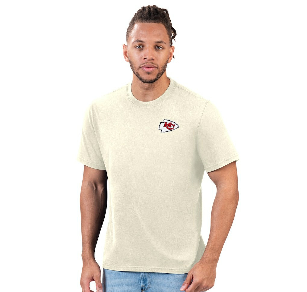 Kansas City Chiefs Margaritaville Wastin' Away T-Shirt - Cream - NFL