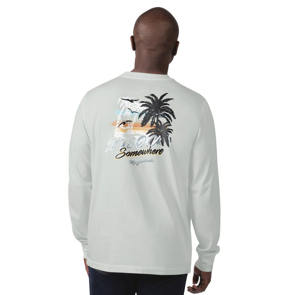 Las Vegas Raiders Margaritaville It's Five O'Clock Somewhere Long Sleeve T-Shirt - Gray - NFL