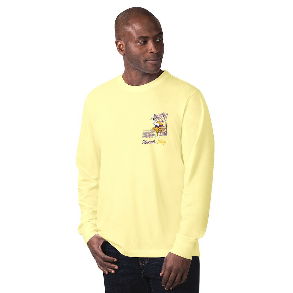 Minnesota Vikings Margaritaville It's Five O'Clock Somewhere Long Sleeve T-Shirt - Yellow - NFL