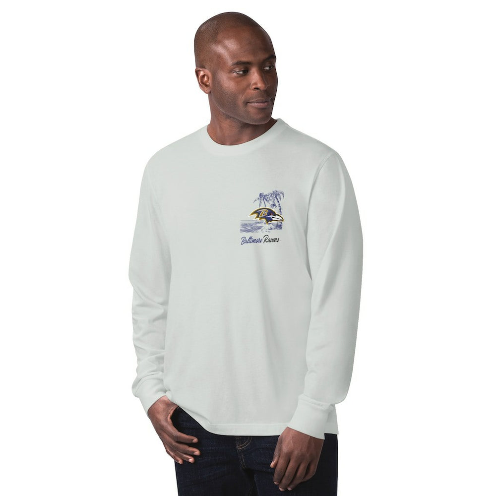 Baltimore Ravens Margaritaville It's Five O'Clock Somewhere Long Sleeve T-Shirt - Gray - NFL