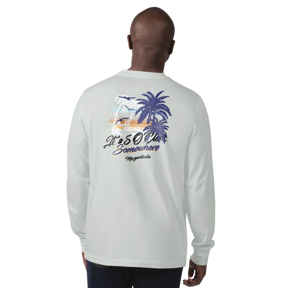 Baltimore Ravens Margaritaville It's Five O'Clock Somewhere Long Sleeve T-Shirt - Gray - NFL