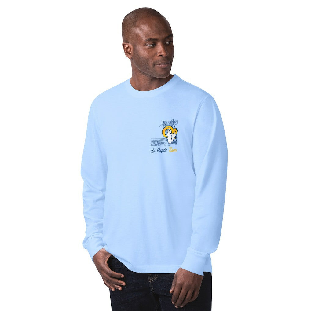 Los Angeles Rams Margaritaville It's Five O'Clock Somewhere Long Sleeve T-Shirt - Light Blue - NFL