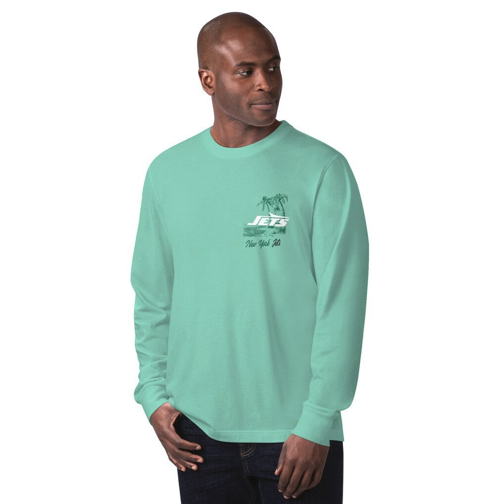New York Jets Margaritaville It's Five O'Clock Somewhere Long Sleeve T-Shirt - Mint - NFL