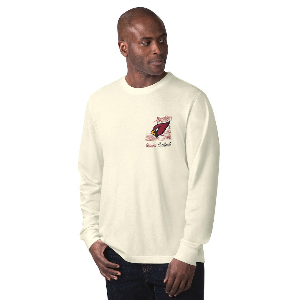 Arizona Cardinals Margaritaville It's Five O'Clock Somewhere Long Sleeve T-Shirt - Cream - NFL