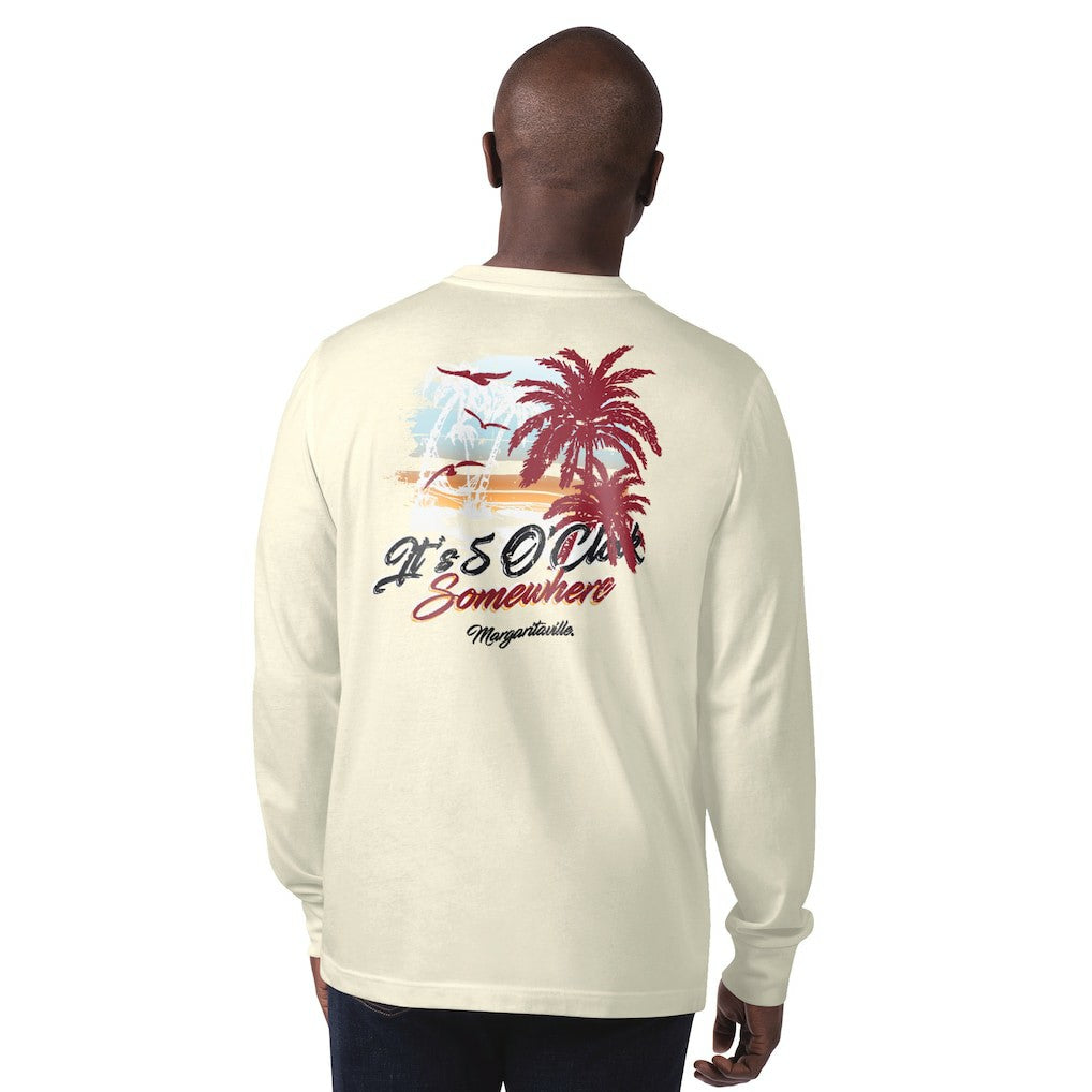 Arizona Cardinals Margaritaville It's Five O'Clock Somewhere Long Sleeve T-Shirt - Cream - NFL