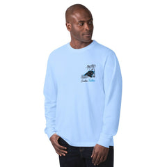 Carolina Panthers Margaritaville It's Five O'Clock Somewhere Long Sleeve T-Shirt - Light Blue - NFL