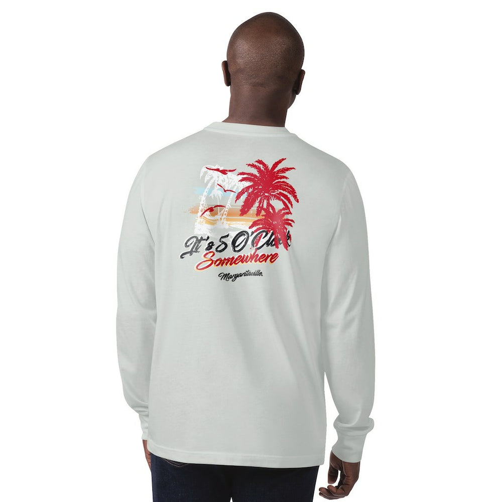Atlanta Falcons Margaritaville It's Five O'Clock Somewhere Long Sleeve T-Shirt - Gray - NFL