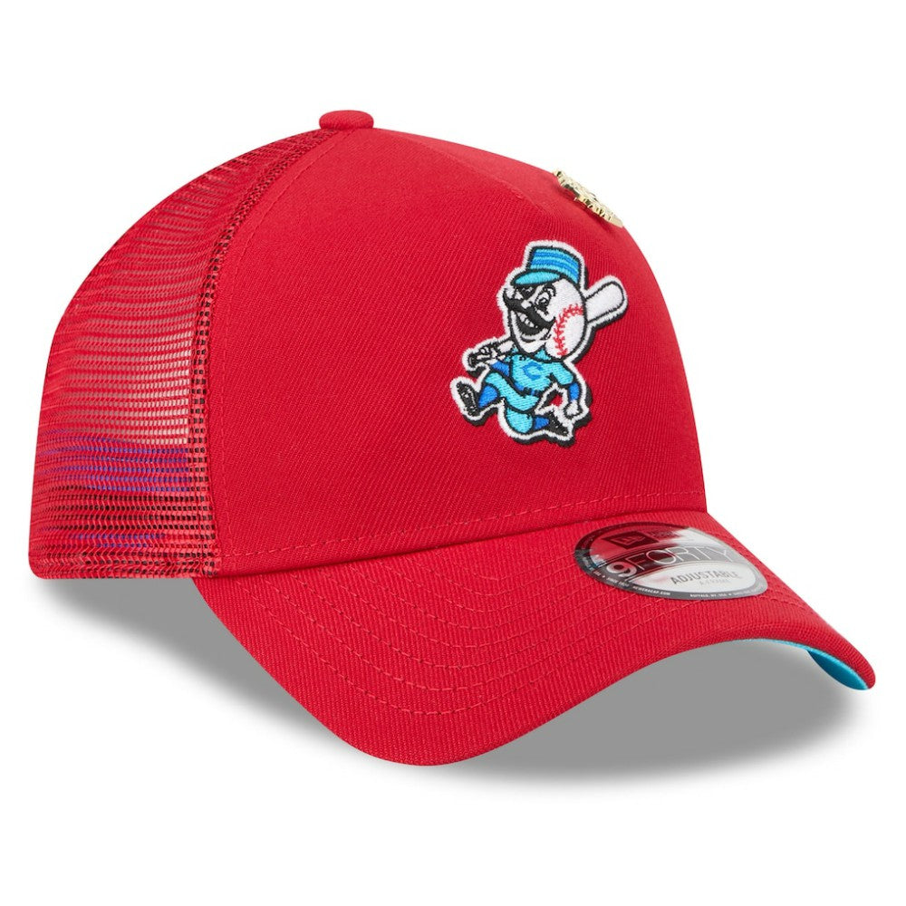 Cincinnati Reds New Era 2025 Big League Chew A-Frame 9FORTY Adjustable Trucker Hat Outlet
