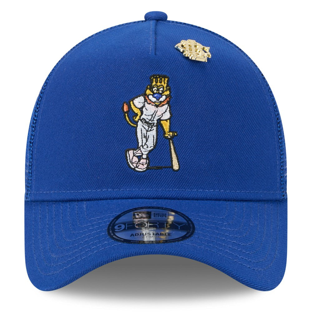 Kansas City Royals New Era 2025 Big League Chew A-Frame 9FORTY Adjustable Trucker Hat Sale