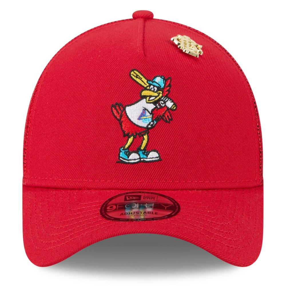 St. Louis Cardinals New Era 2025 Big League Chew A-Frame 9FORTY Adjustable Trucker Hat Online
