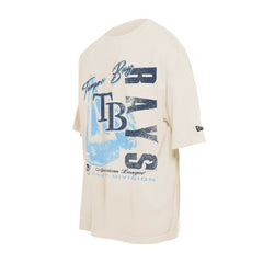 Tampa Bay Rays New Era Cooperstown Collection Oversized Throwback Distressed T-Shirt Online