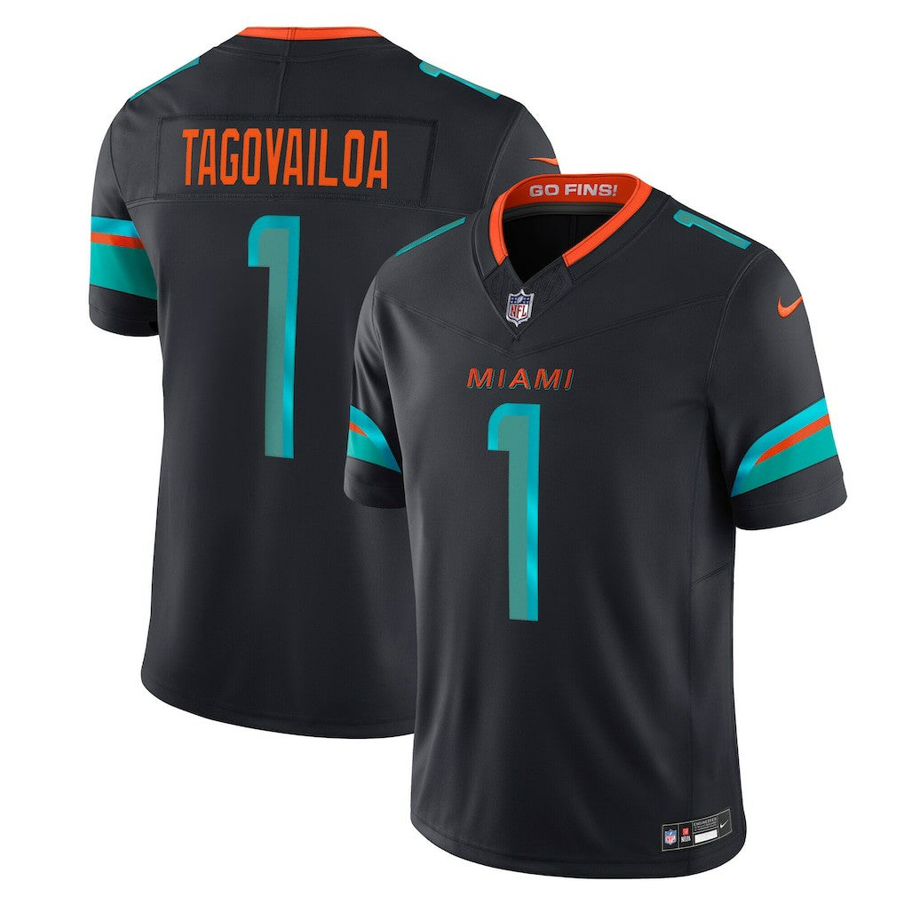 Tua Tagovailoa Miami Dolphins 2025 Rivalries Collection Limited Jersey - Pitch Blue - Nike