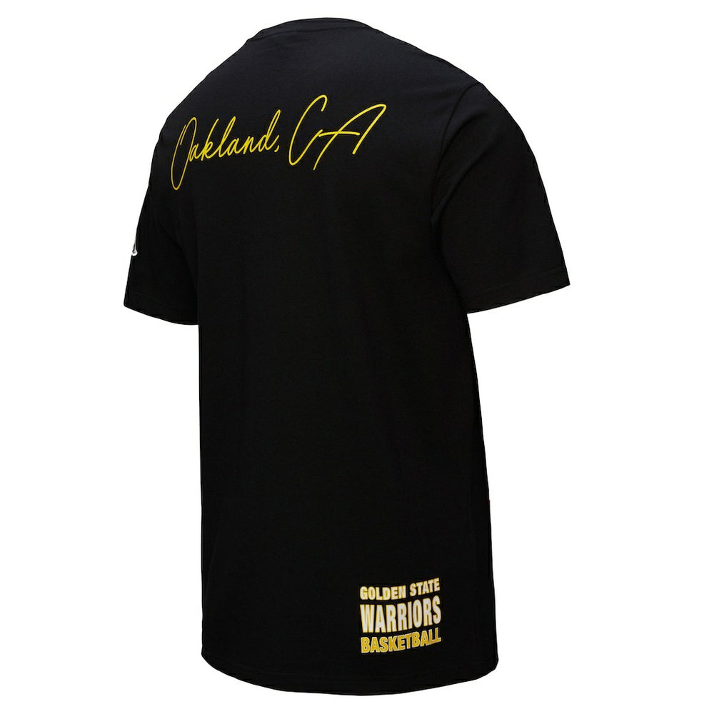Golden State Warriors Black Out Collection Vintage Premium T-Shirt Black