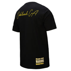 Golden State Warriors Black Out Collection Vintage Premium T-Shirt Black