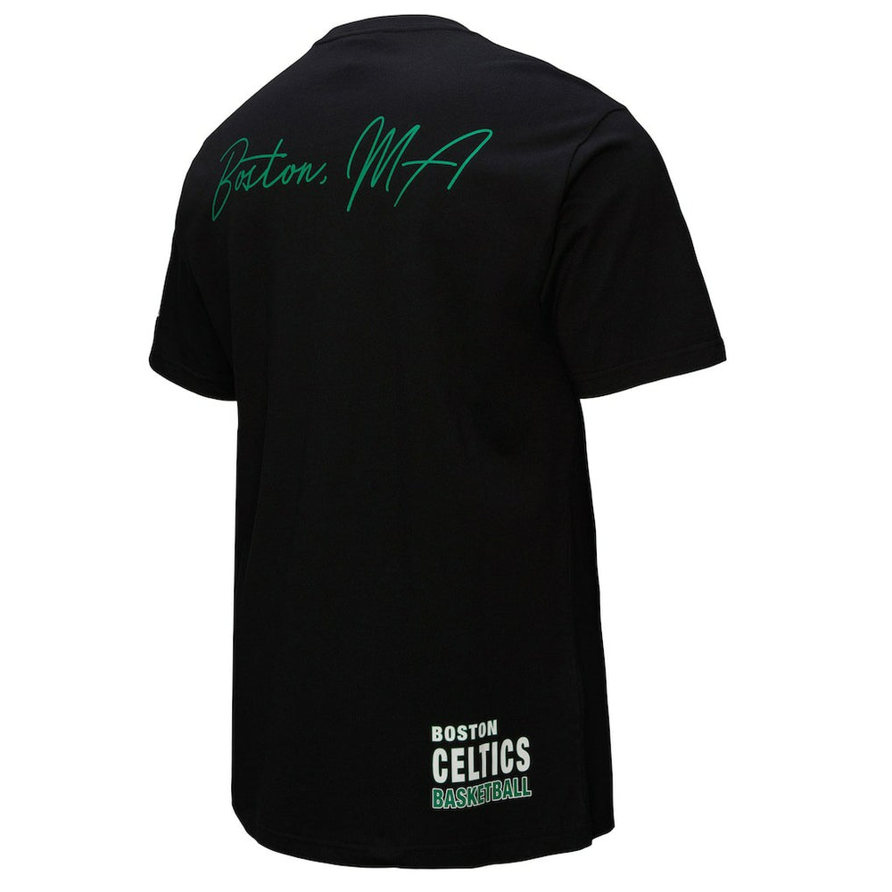 Boston Celtics Black Out Collection Vintage Premium T-Shirt Black