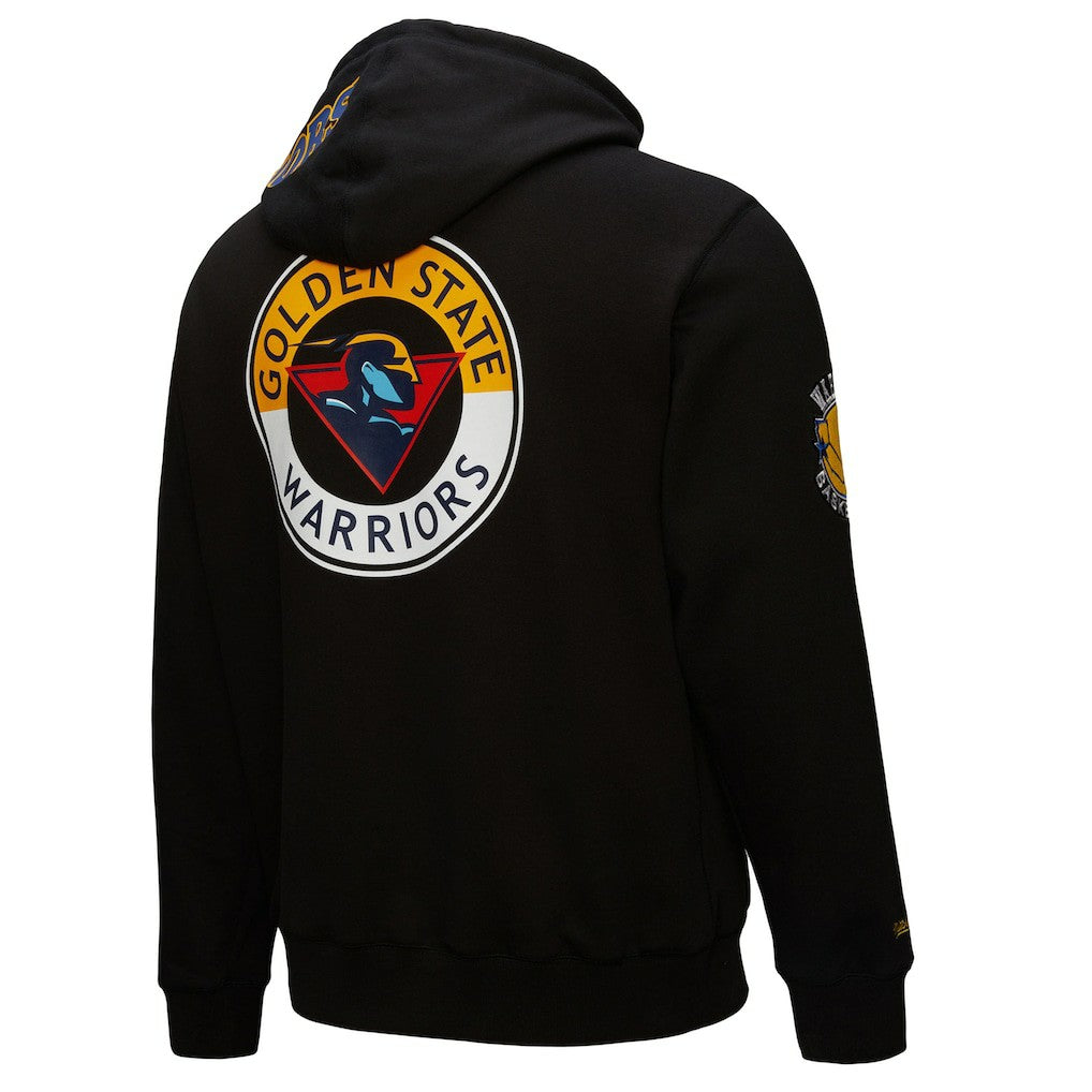 Mitchell & Ness Golden State Warriors Hardwood Classics Blackout Collection Pullover Hoodie Black