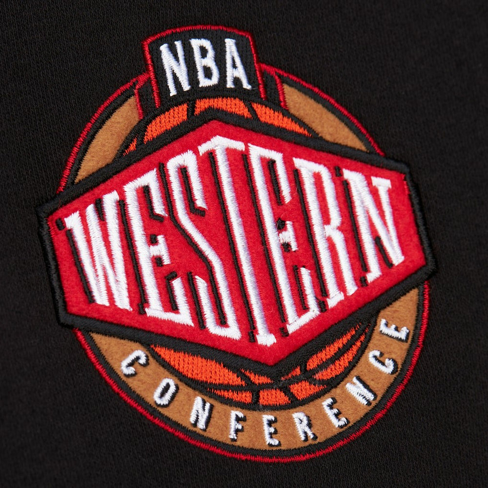 Mitchell & Ness Golden State Warriors Hardwood Classics Blackout Collection Pullover Hoodie Black