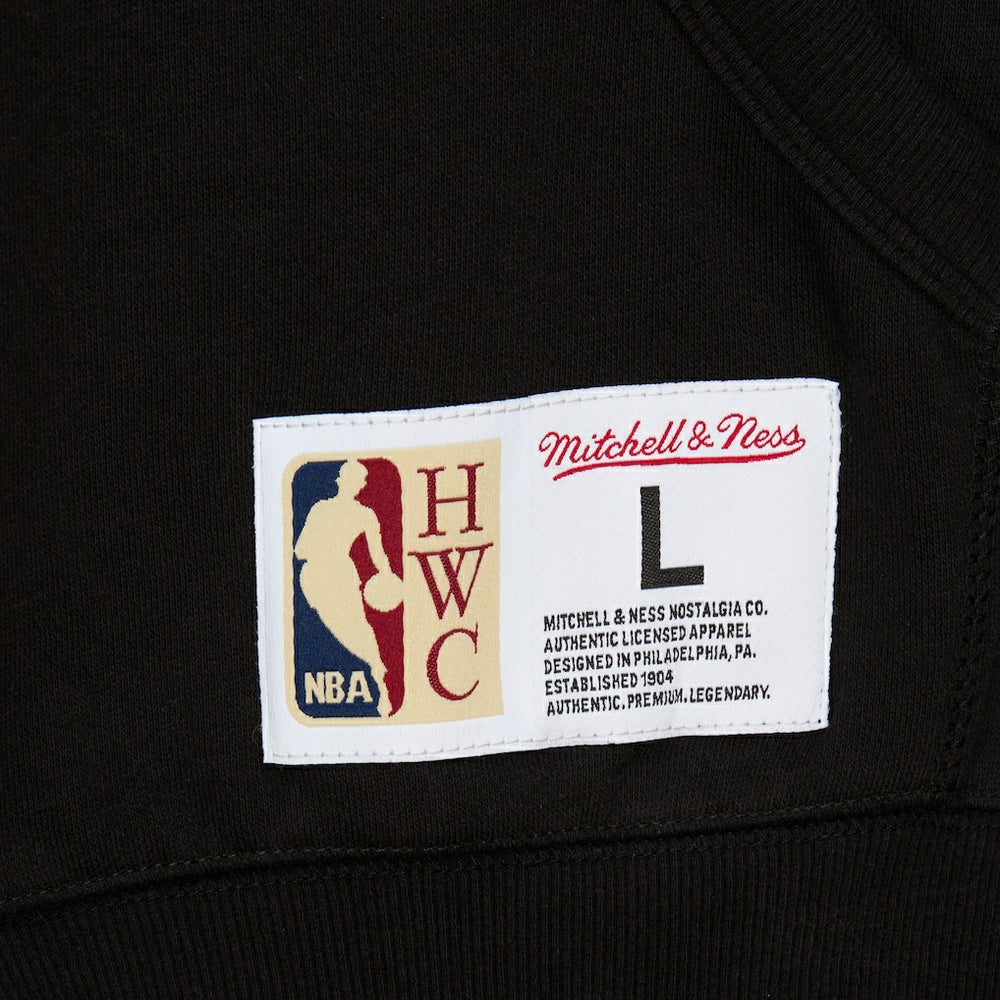 Mitchell & Ness Golden State Warriors Hardwood Classics Blackout Collection Pullover Hoodie Black