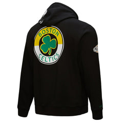 Mitchell & Ness Boston Celtics Hardwood Classics Blackout Collection Pullover Hoodie Black