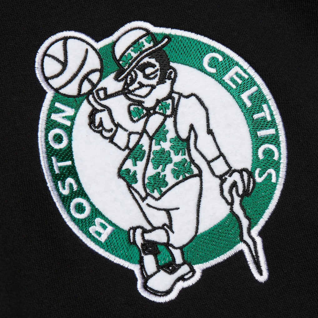 Mitchell & Ness Boston Celtics Hardwood Classics Blackout Collection Pullover Hoodie Black