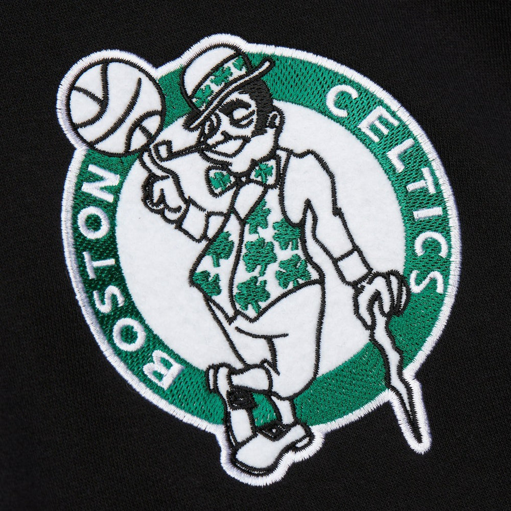Mitchell & Ness Boston Celtics Hardwood Classics Blackout Collection Pullover Hoodie Black