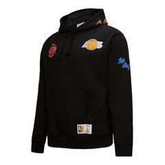 Mitchell & Ness Los Angeles Lakers Hardwood Classics Blackout Collection Pullover Hoodie Black