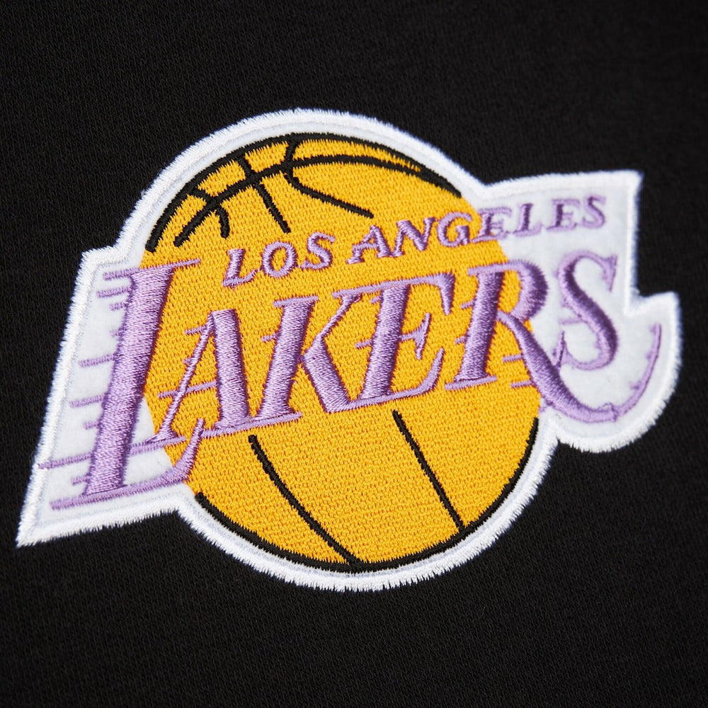 Mitchell & Ness Los Angeles Lakers Hardwood Classics Blackout Collection Pullover Hoodie Black