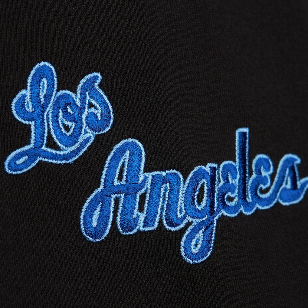 Mitchell & Ness Los Angeles Lakers Hardwood Classics Blackout Collection Pullover Hoodie Black