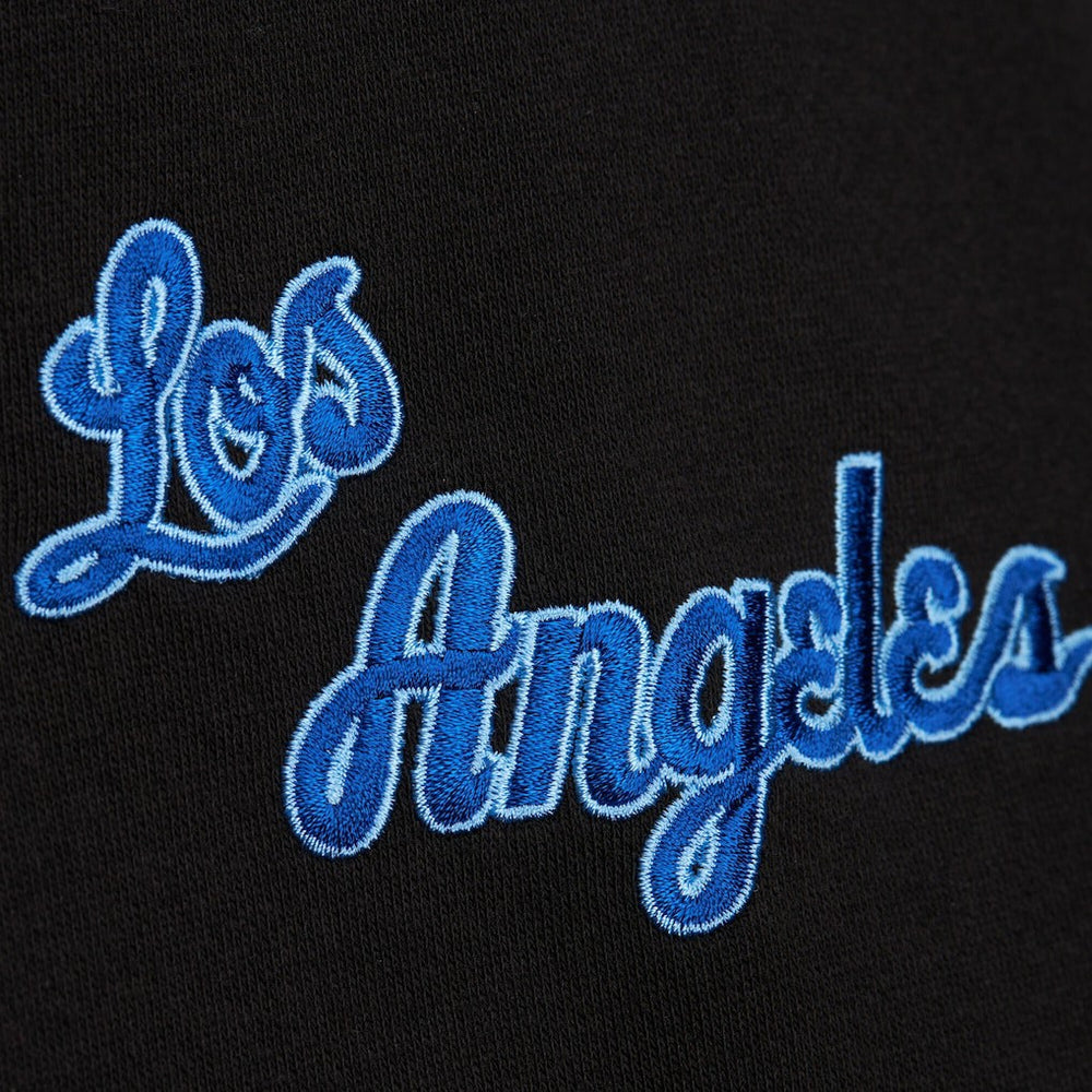 Mitchell & Ness Los Angeles Lakers Hardwood Classics Blackout Collection Pullover Hoodie Black