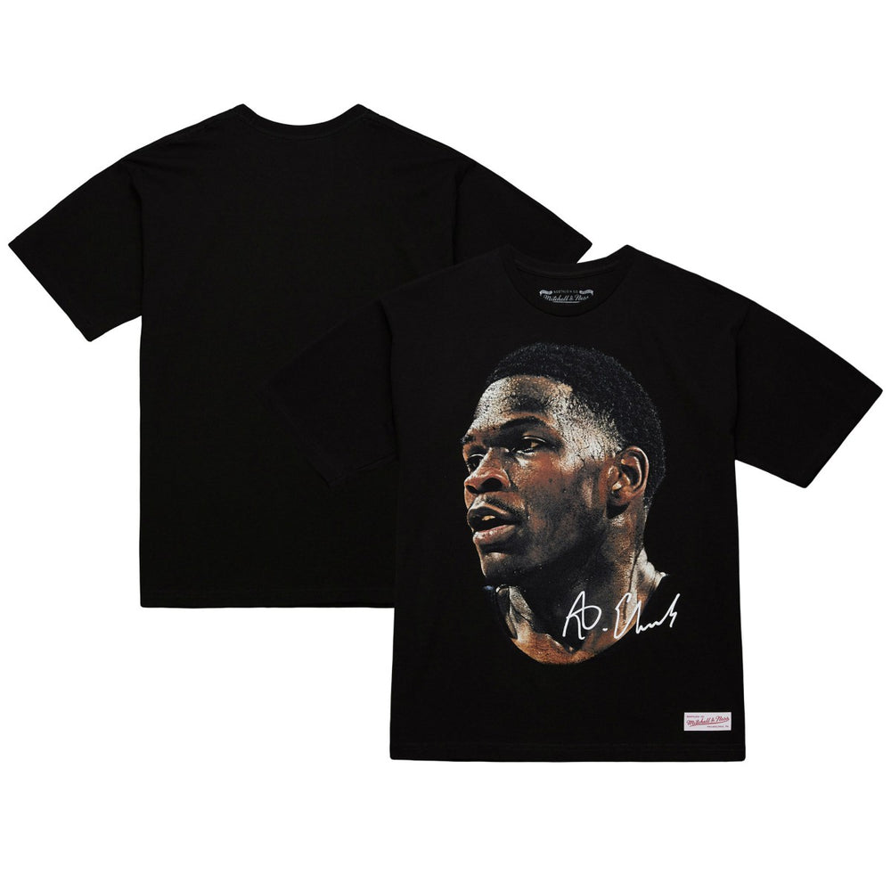 Mitchell & Ness Anthony Edwards NBA Unisex Real Big Face Player T-Shirt Black