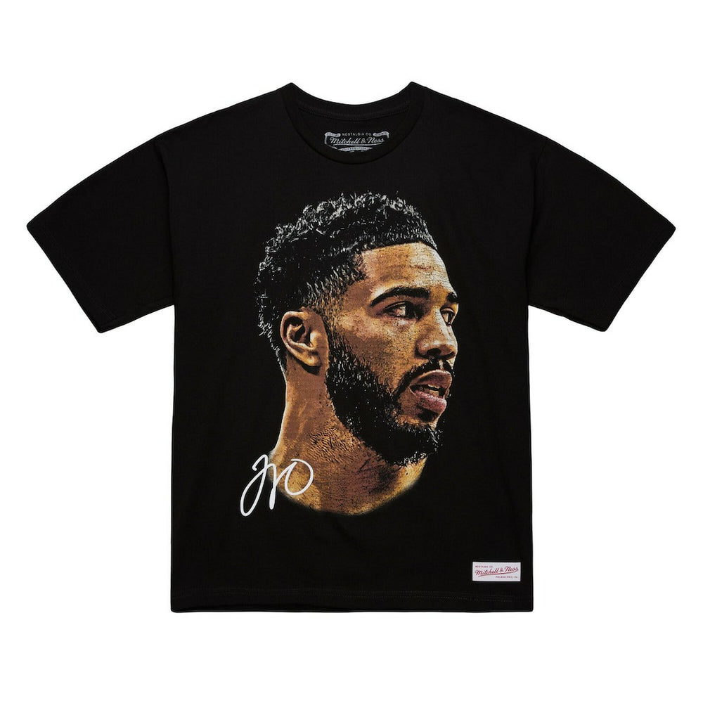 Mitchell & Ness Jayson Tatum NBA Unisex Real Big Face Player T-Shirt Black
