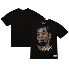 Mitchell & Ness Kevin Durant NBA Unisex Real Big Face Player T-Shirt Black