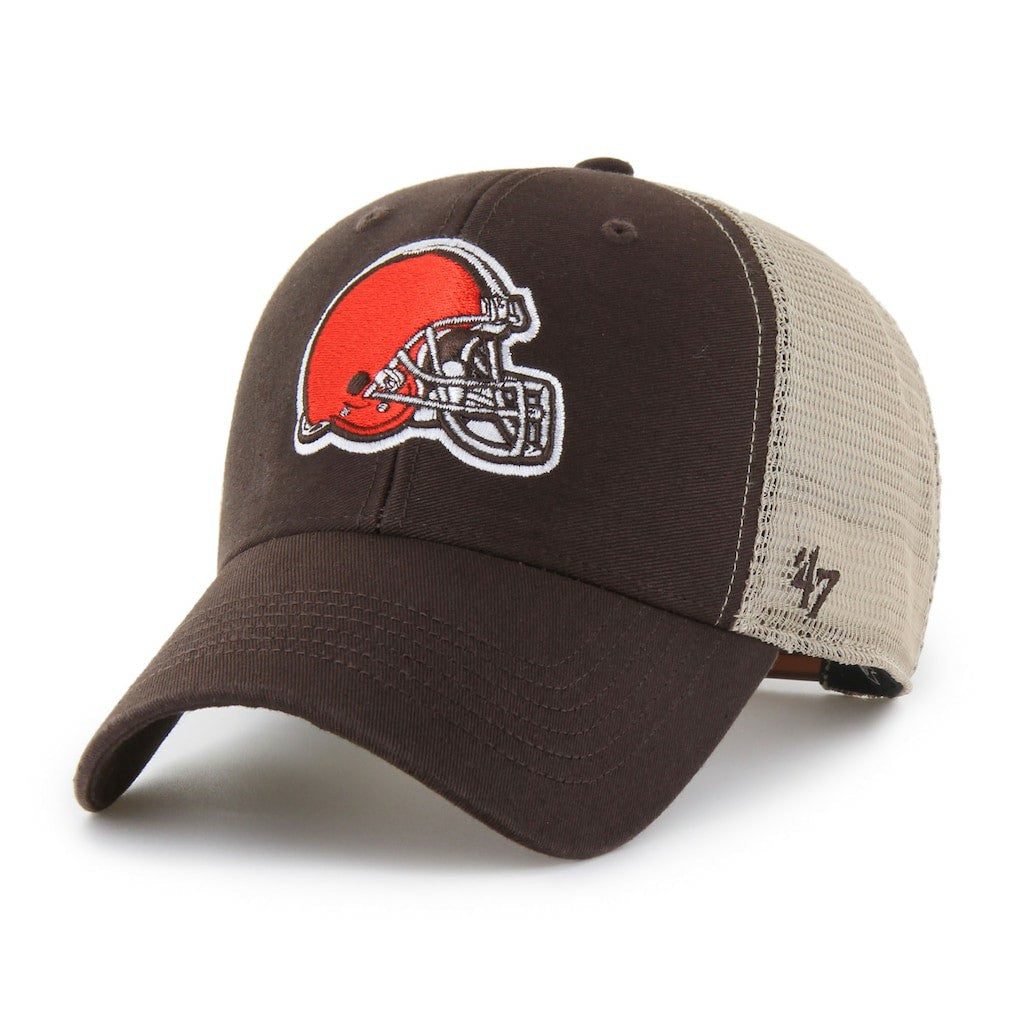 Cleveland Browns '47 Flagship MVP Trucker Adjustable Hat - Brown/Natural - 47 brand