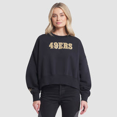 San Francisco 49ers Women's 2025 Rivalries Collection Oversized Phoenix Fleece Sweatshirt - Black - Nike