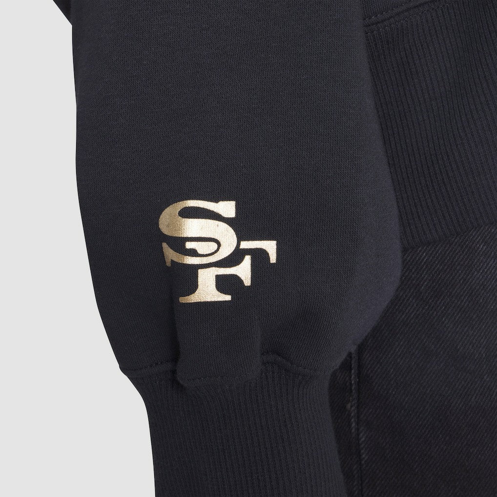 San Francisco 49ers Women's 2025 Rivalries Collection Oversized Phoenix Fleece Sweatshirt - Black - Nike