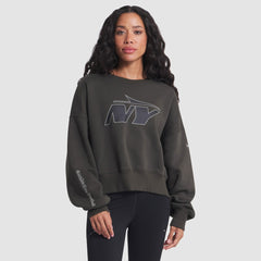 New York Jets Women's 2025 Rivalries Collection Oversized Phoenix Fleece Sweatshirt - Gotham Green - Nike