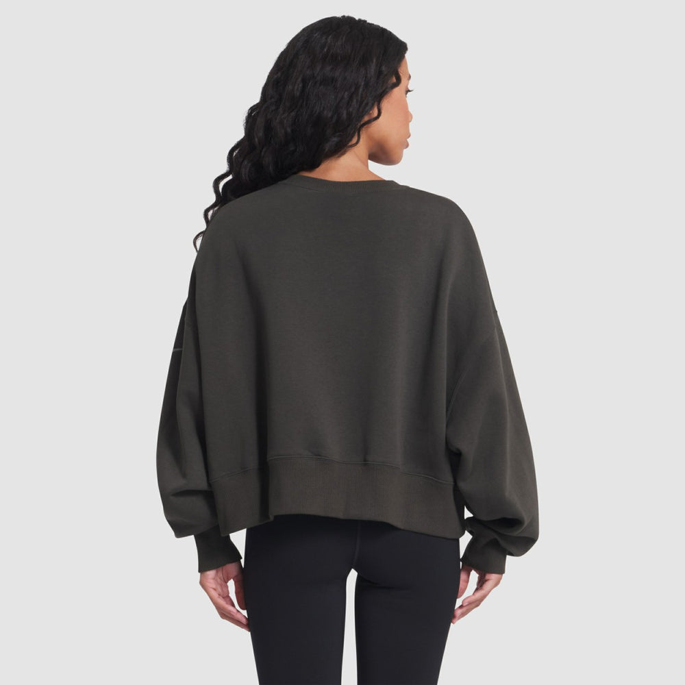 New York Jets Women's 2025 Rivalries Collection Oversized Phoenix Fleece Sweatshirt - Gotham Green - Nike
