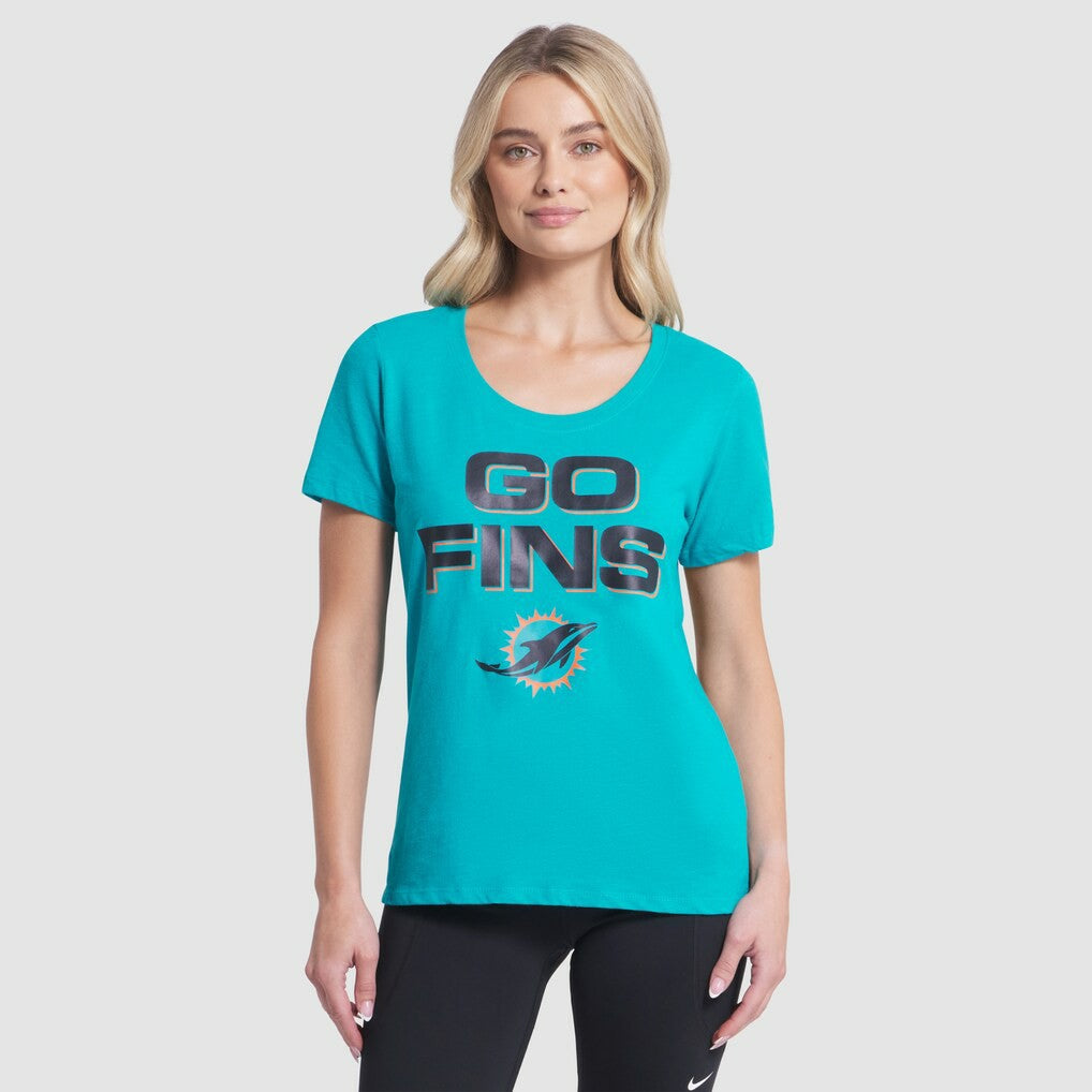 Miami Dolphins Women's 2025 Rivalries Collection Slub Dri-FIT T-Shirt - Turbo Green - Nike