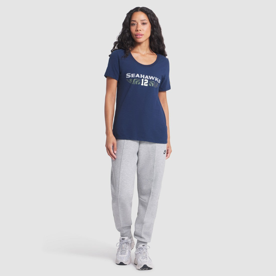Seattle Seahawks Women's 2025 Rivalries Collection Slub Dri-FIT T-Shirt - College Navy - Nike