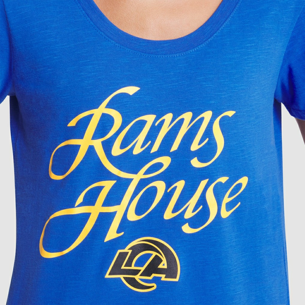 Los Angeles Rams Women's 2025 Rivalries Collection Slub Dri-FIT T-Shirt - Royal - Nike