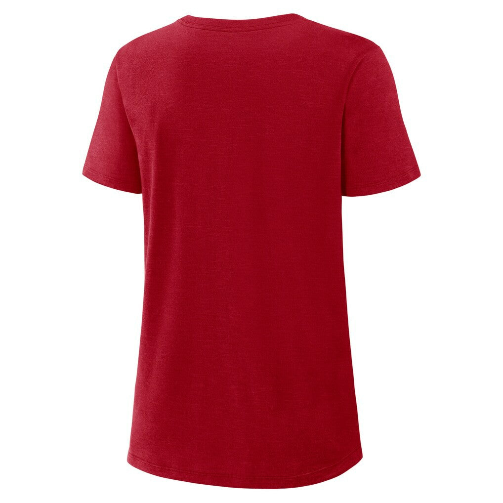 San Francisco 49ers Women's 2025 Rivalries Collection Slub Dri-FIT T-Shirt - Scarlet - Nike