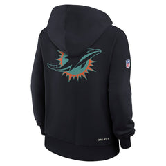 Miami Dolphins Women's 2025 Rivalries Collection Standard Issue Sideline Dri-FIT Hoodie - Pitch Blue - Nike