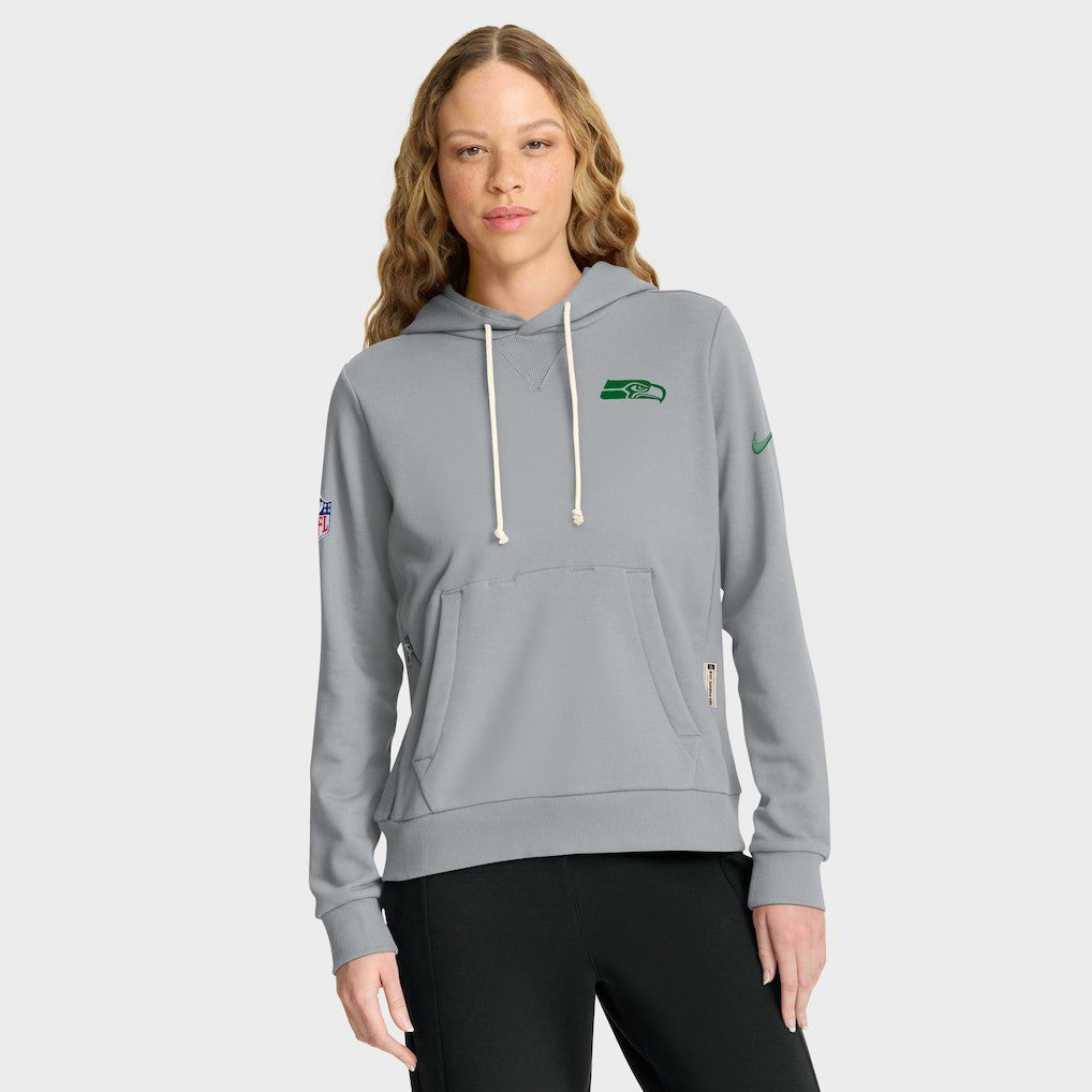 Seattle Seahawks Women's 2025 Rivalries Collection Standard Issue Sideline Dri-FIT Hoodie - Wolf Gray - Nike