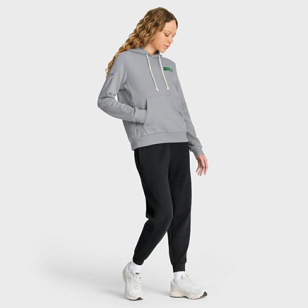 Seattle Seahawks Women's 2025 Rivalries Collection Standard Issue Sideline Dri-FIT Hoodie - Wolf Gray - Nike