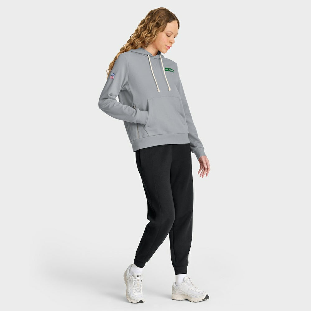 Seattle Seahawks Women's 2025 Rivalries Collection Standard Issue Sideline Dri-FIT Hoodie - Wolf Gray - Nike