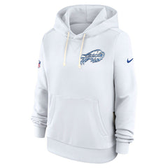 Buffalo Bills Women's 2025 Rivalries Collection Standard Issue Sideline Dri-FIT Hoodie - White - Nike